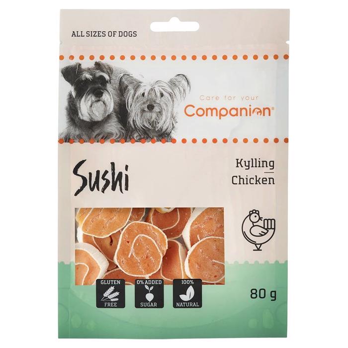 Companion Sushi Snack Ruller Med Kylling Til Hunden 80g